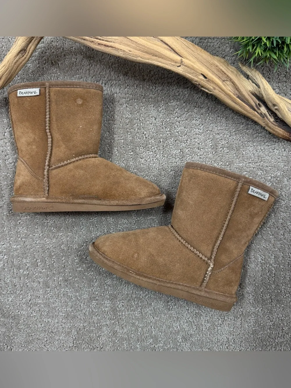 BearPaw Youth Boots Brown